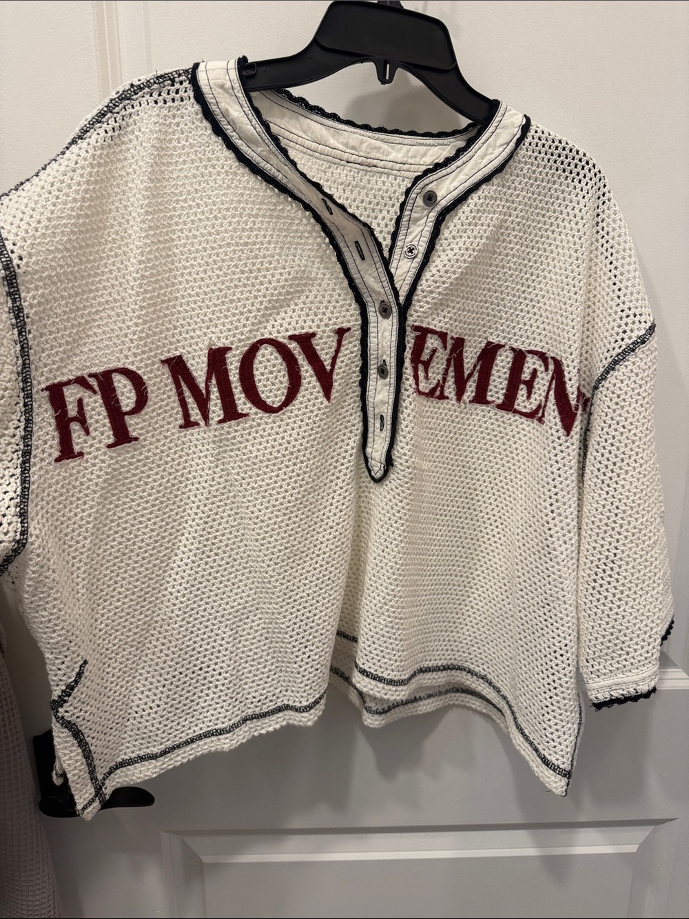FREE PEOPLE MOVEMENT  cropped JERSEY  but OVER SIZED.